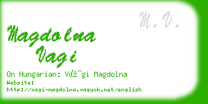 magdolna vagi business card